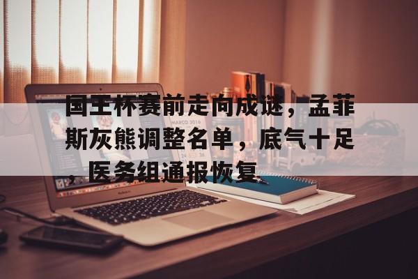 爱游戏体育-国王杯赛前走向成谜，孟菲斯灰熊调整名单，底气十足，医务组通报恢复-爱游戏体育